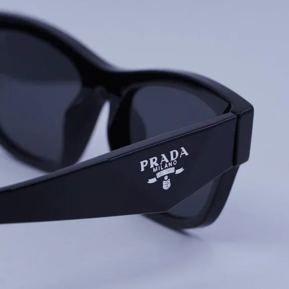 Prada PRB09S 16K08Z Sunglasses Black Butterfly Frame, Dark  display picture 1